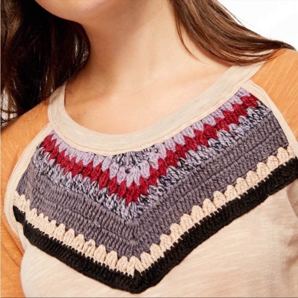 Free People Spring Bound Crochet Top Size Small - Picture 4 of 16